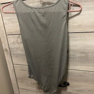 SHEIN Gray Sleeveless Bodysuit